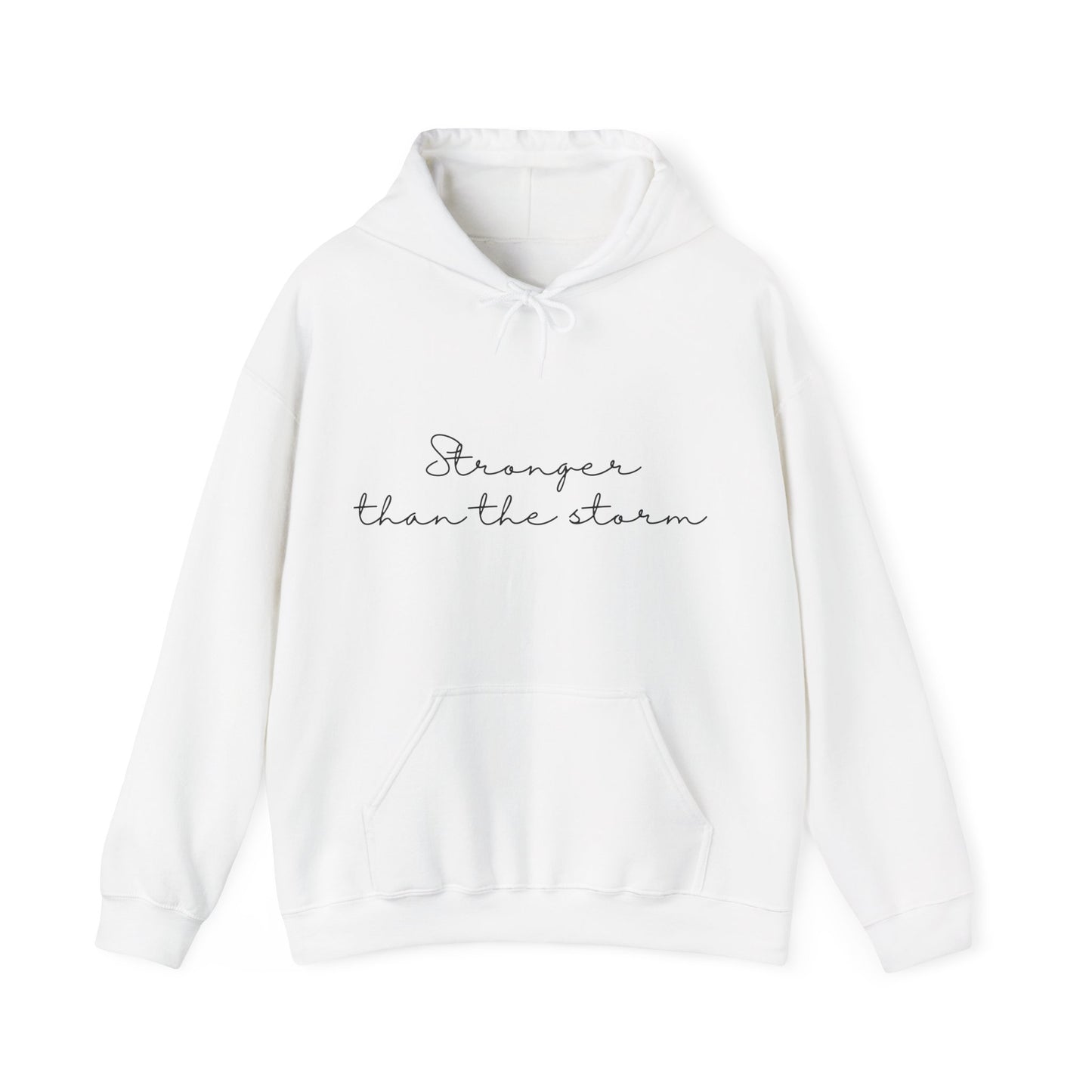 Stronger Than The Storm Inspirational Quote Hoodie | Motivational Gift For Her | Inspirational Quote