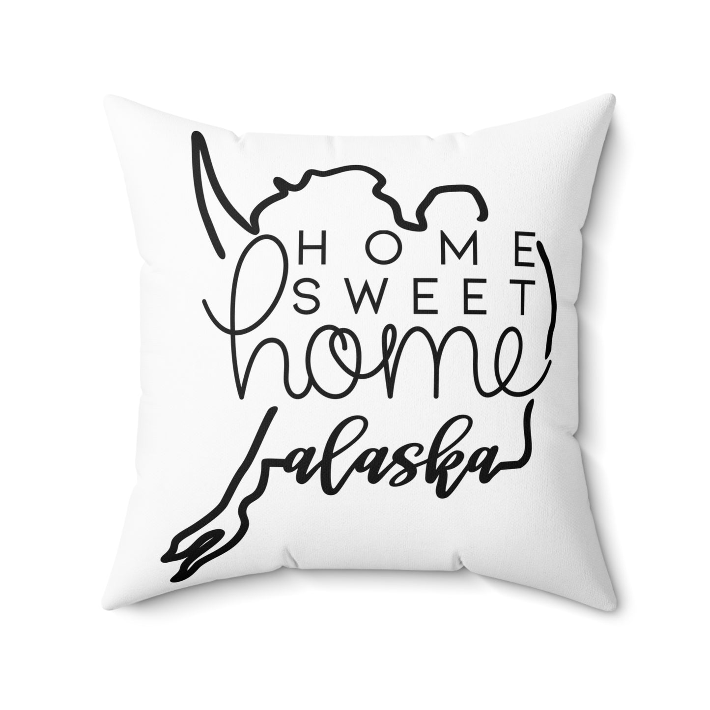 Home Sweet Home Alaska Decorative Pillow | Gift For Her | Home Decor | State Gift | Customized State Pillow