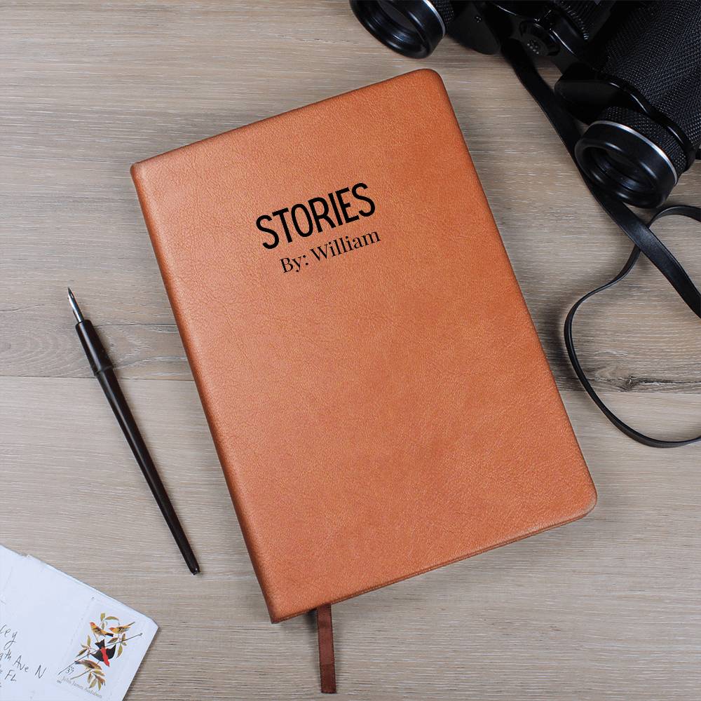 Stories By, A Creative Blank Journal For Writers | Leather Journal
