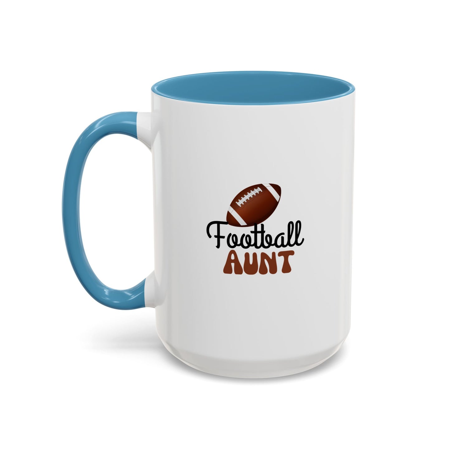 Football Aunt Mug | Sports Fan Gift | Favorite Aunt Gift | Funny Gift | 11oz Accent Mug | 15oz Accent Mug