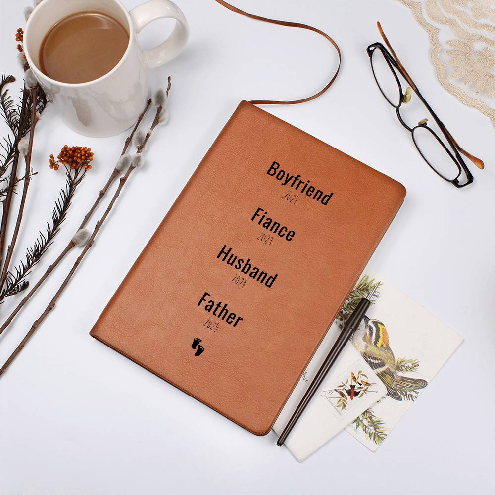 New Father Personalized Leather Journal