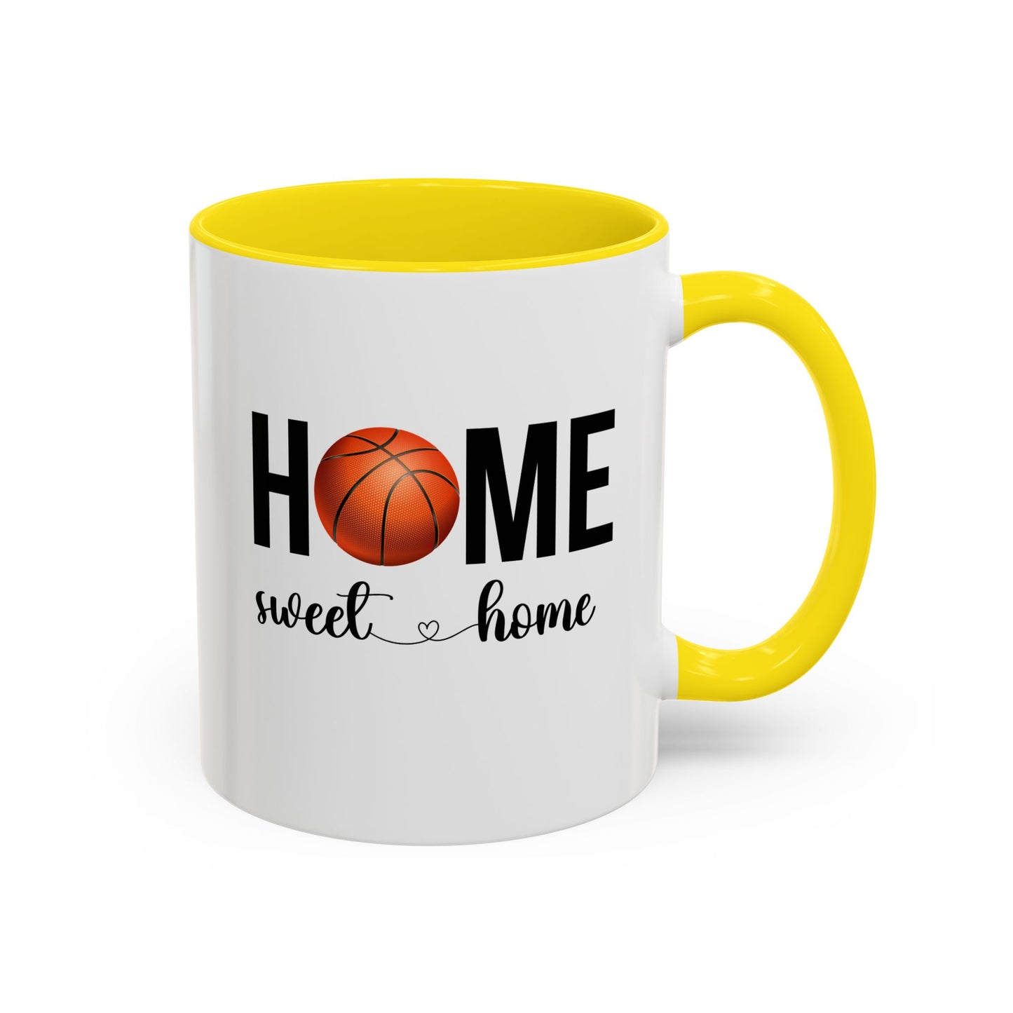 Basketball Mug | Home Sweet Home Mug | Sports Mug |11oz Accent Mug | 15oz Accent Mug