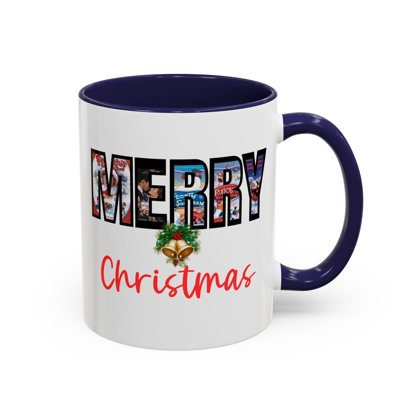 Merry Christmas Nostalgic Movie Poster Mug | Christmas Gift | Funny Christmas Gift | Accent Mug