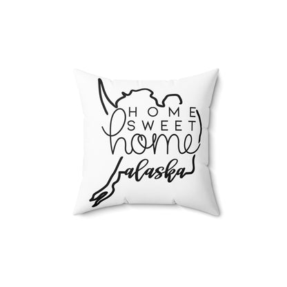 Home Sweet Home Alaska Decorative Pillow | Gift For Her | Home Decor | State Gift | Customized State Pillow