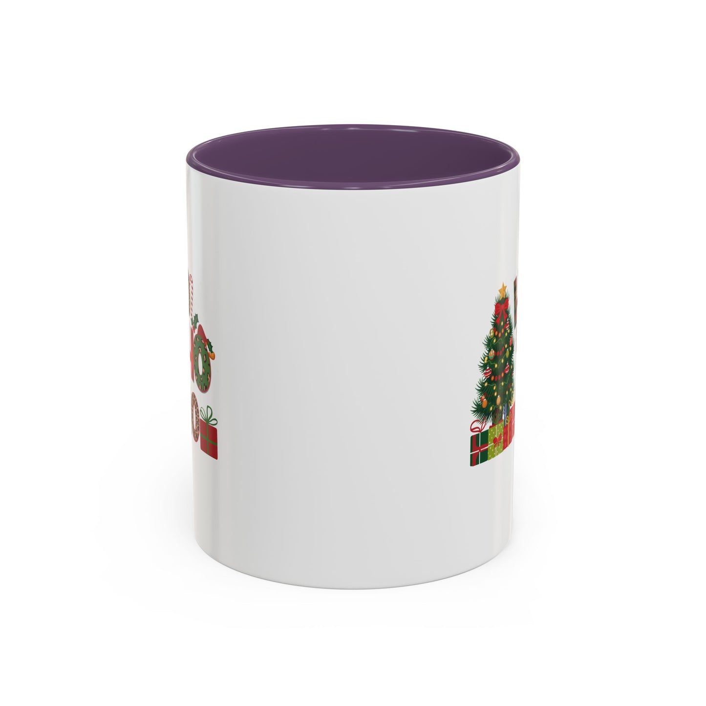 Ho Ho Ho Christmas Mug | Cute Christmas Tree Gift Mug | Christmas Gift | 11oz Accent Mug | 15oz Accent Mug