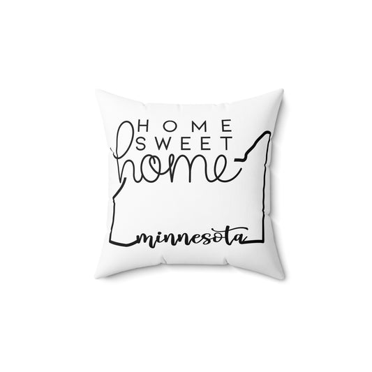 Home Sweet Home Minnesota Decorative Pillow | Gift For Her | Home Decor | State Gift | Customized State Pillow