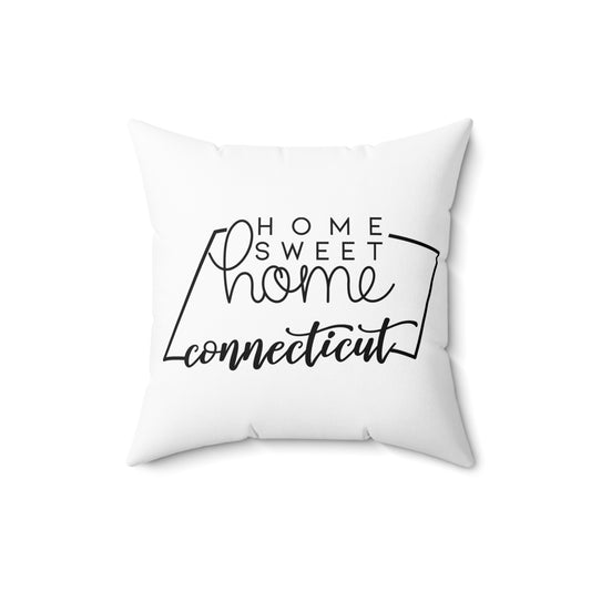 Home Sweet Home Connecticut Decorative Pillow | Gift For Her | Home Decor | State Gift | Customized State Pillow
