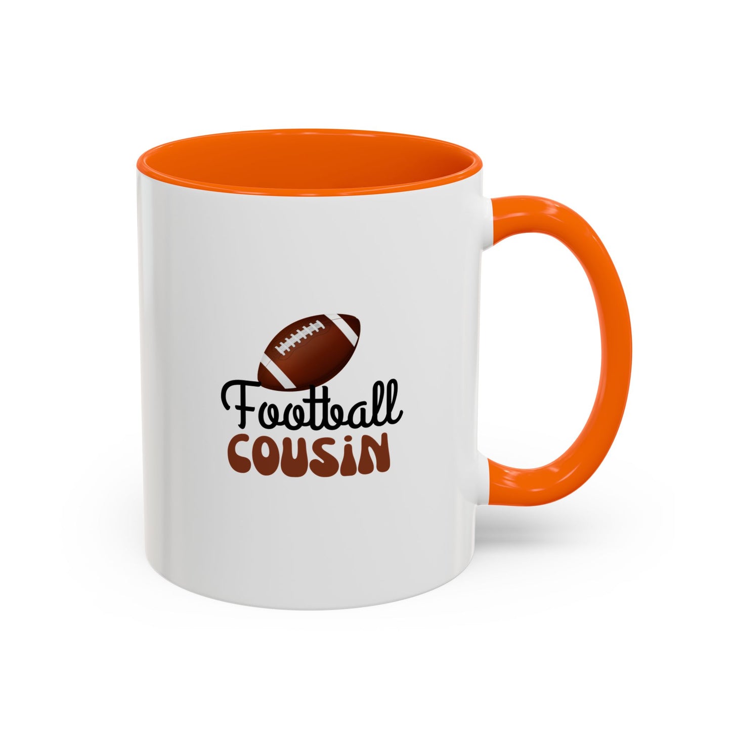 Football Cousin Mug | Sports Fan Gift | Proud Cousin Gift | Ceramic Mug | 11oz Accent Mug | 15oz Accent Mug