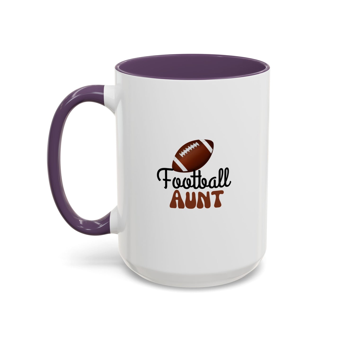 Football Aunt Mug | Sports Fan Gift | Favorite Aunt Gift | Funny Gift | 11oz Accent Mug | 15oz Accent Mug