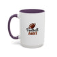 Football Aunt Mug | Sports Fan Gift | Favorite Aunt Gift | Funny Gift | 11oz Accent Mug | 15oz Accent Mug