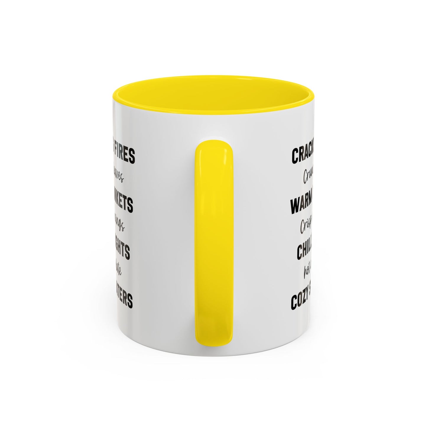 Crackling Fires Crunchy Leaves Fall Vibes Mug | Fall Season Mug | Nature Lover Gift Idea | Fall Mug | 11oz Accent Mug | 15oz Accent Mug