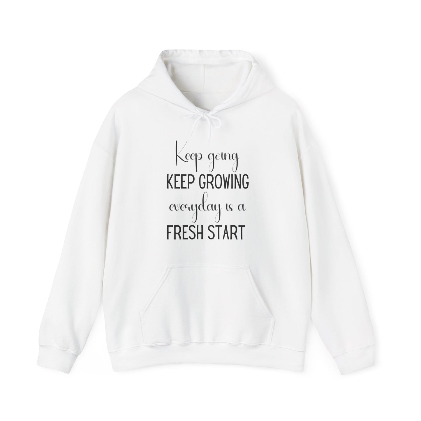 Keep Going Keep Growing Inspirational Unisex Hoodie | Motivational Gift For Her | Inspirational Quote