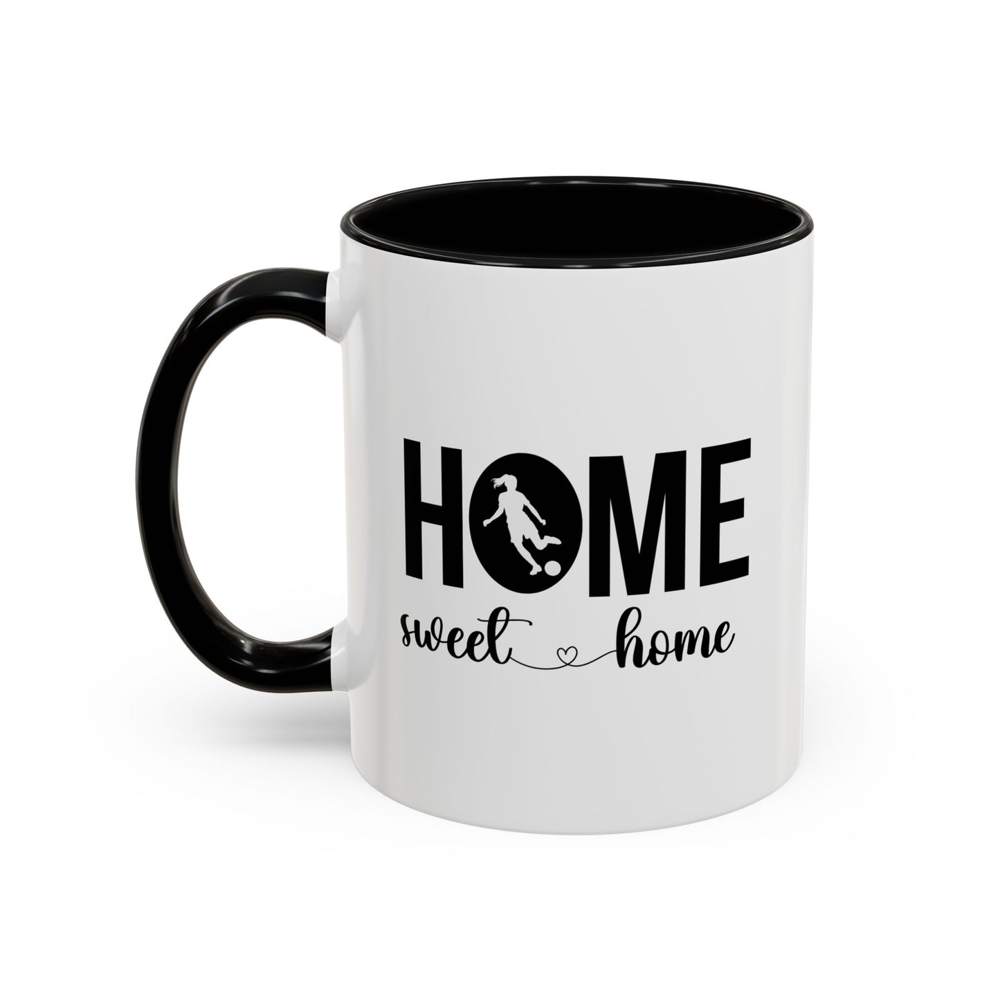 Female Soccer Player Home Sweet Home Mug | Soccer Gift | Sports Mug |11oz Accent Mug | 15oz Accent Mug