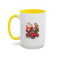 Red Christmas Truck Mug | Cute Gingerbread Man Mug | Christmas Gift Idea | 11oz Accent Mug | 15oz Accent Mug