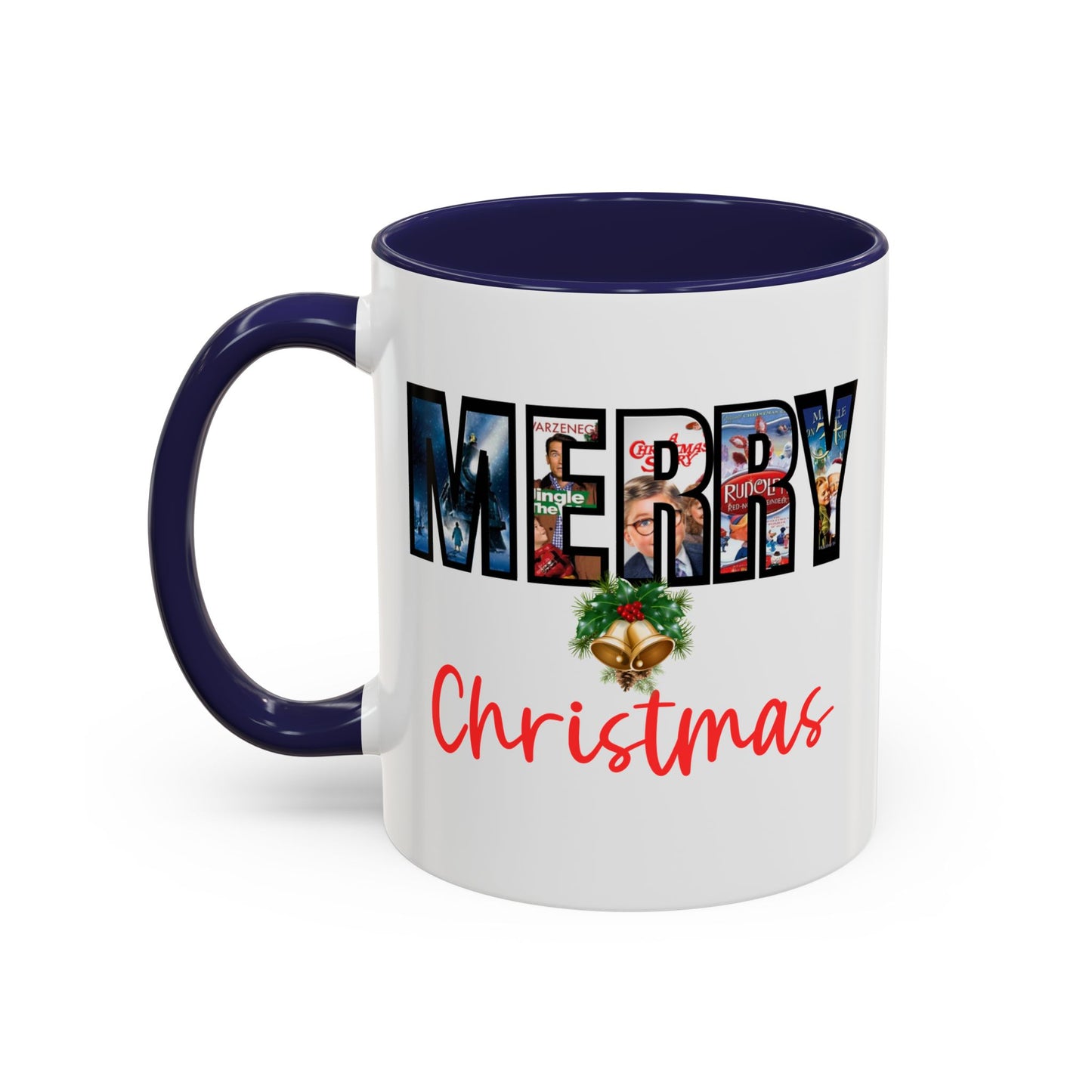 Merry Christmas Nostalgic Movie Poster Mug | 11oz | 15oz | Christmas Gift | Funny Christmas Gift | Accent Mug