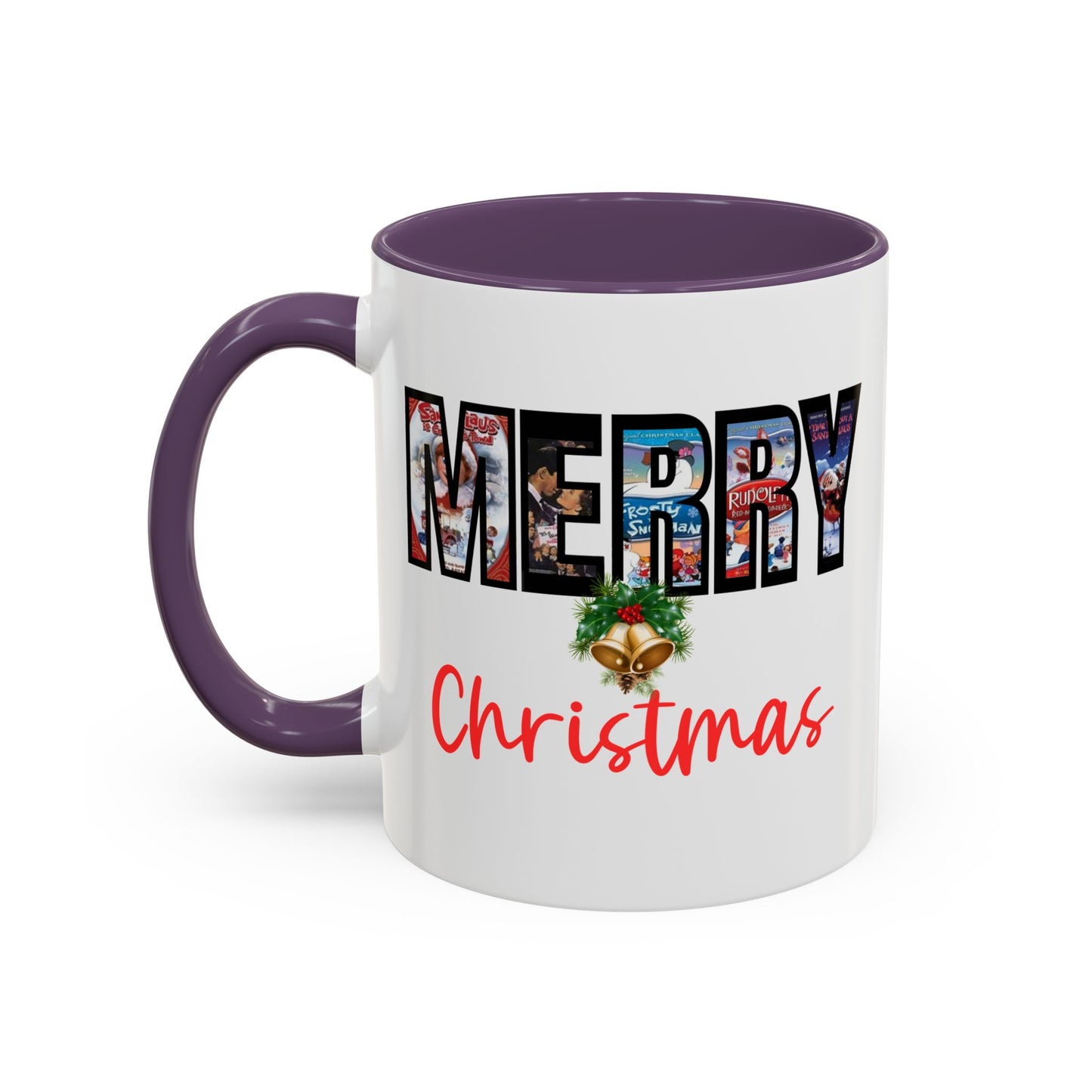 Merry Christmas Nostalgic Movie Poster Mug | Christmas Gift | Funny Christmas Gift | Accent Mug