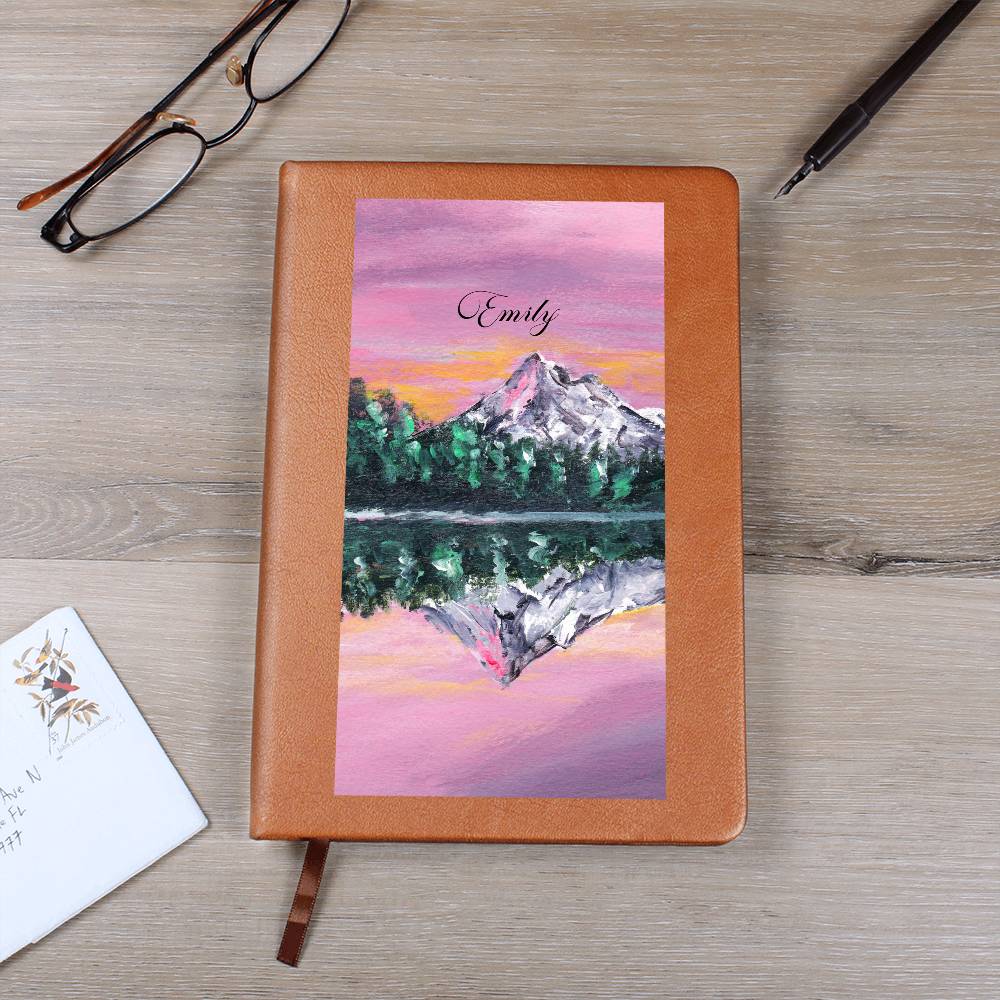 Personalized Lavender Dream Lake Reflection Nature Journal