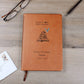 Here’s To Your Next Chapter Retirement Journal | Personalized Leather Journal | Wizard-Inspired