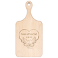 Anamarie and Joanna Singh 2-13-95 Personalized Hardwood Paddle Cutting Board
