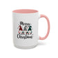 Cute Colorful Merry Christmas Elves In Colorful Hats | Christmas Mug | Christmas Gift | 11oz Accent Mug | 15oz Accent Mug