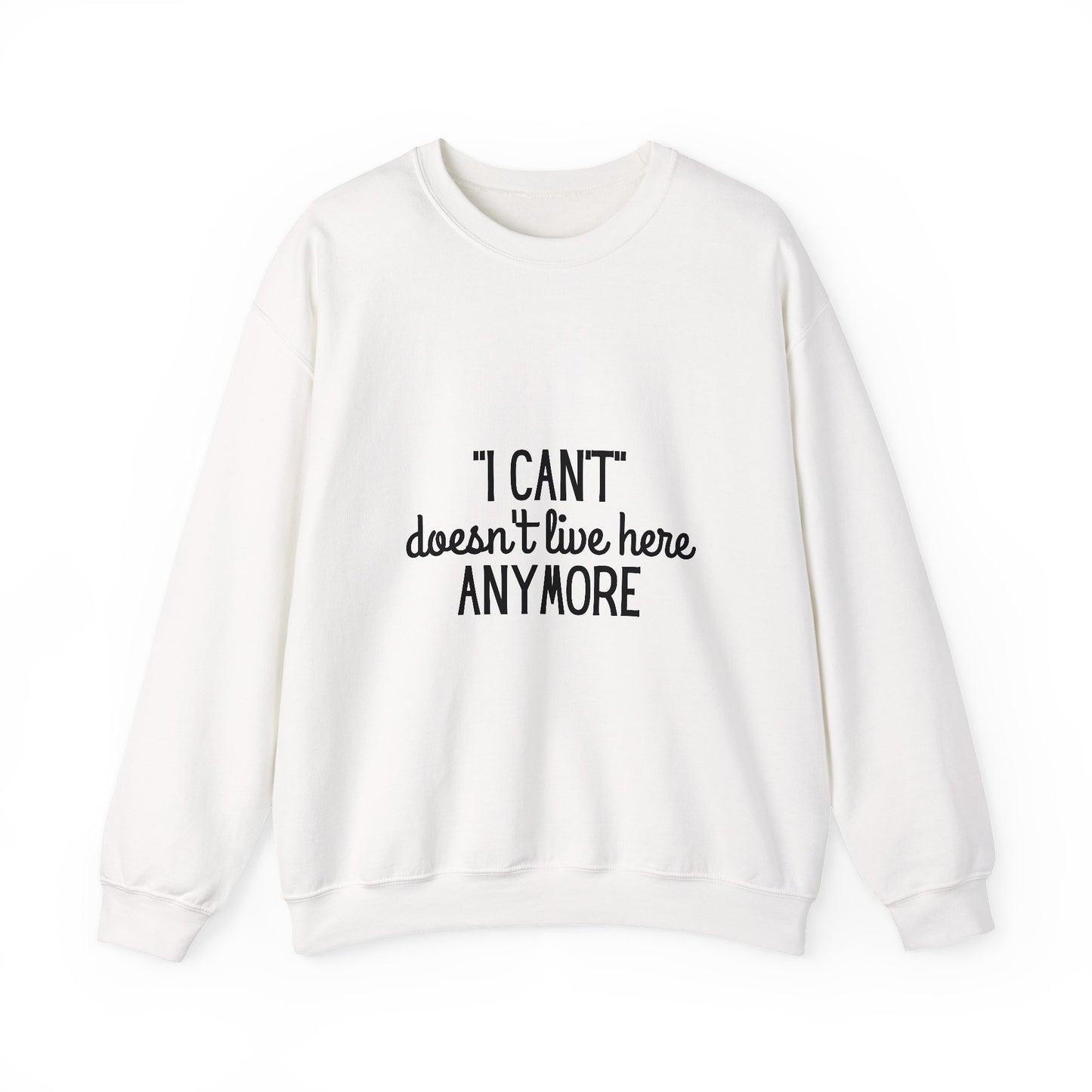 Doesn't live Here Inspirational Quote Unisex Heavy Blend™ | Motivational Sweatshirt | Inspirational Gift | Gift For Her | Gift For Him