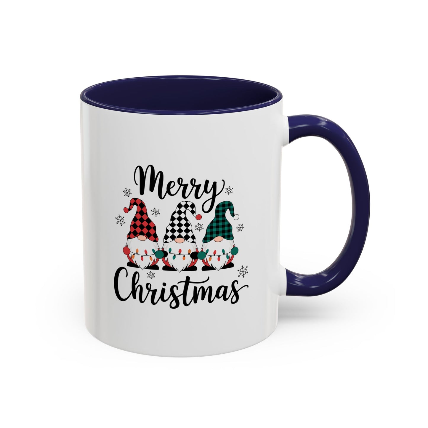 Cute Colorful Merry Christmas Elves In Colorful Hats | Christmas Mug | Christmas Gift | 11oz Accent Mug | 15oz Accent Mug