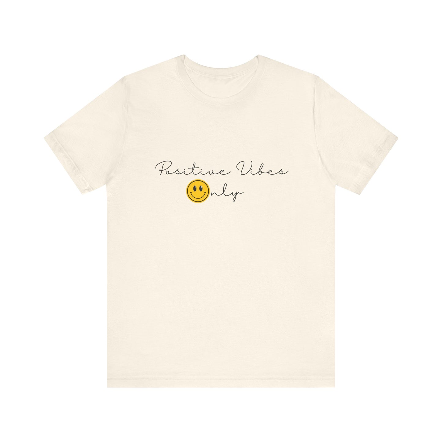 Positive Vibes Only Smiley Face Emoji T-shirt