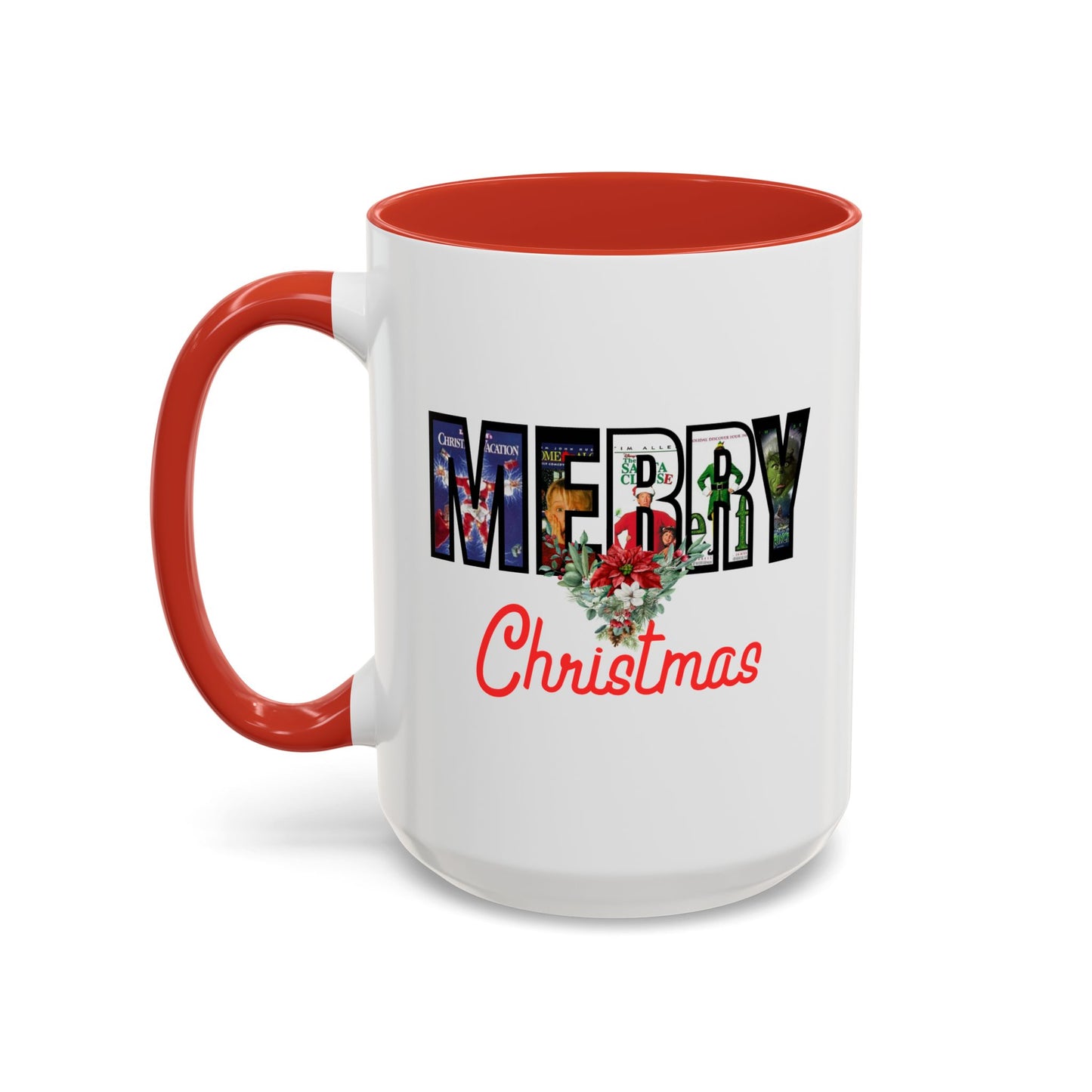 Cute Merry Christmas Nostalgic Holiday Movie Poster Mug | Christmas Gift | Funny Christmas Gift | Accent Mug | 11oz | 15oz |