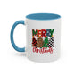 Colorful Merry Christmas Trees Mug | Christmas Mug | Christmas Gift | 11oz Accent Mug | 15oz Accent Mug
