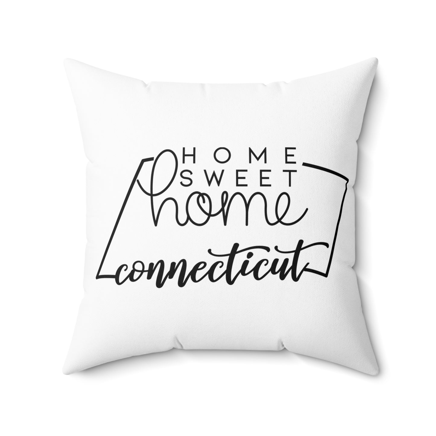 Home Sweet Home Connecticut Decorative Pillow | Gift For Her | Home Decor | State Gift | Customized State Pillow