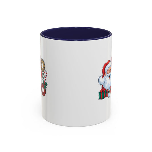 Santa Ho Ho Ho Christmas Mug | Gift Idea | Gift for Kids | Kids Christmas Gift Idea | Kids Mug | 11oz Accent Mug | 15oz Accent Mug