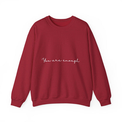 You Are Enough Inspirational Quote Unisex Heavy Blend™ | Motivational Sweatshirt | Inspirational Gift | Gift For Her | Gift For Him