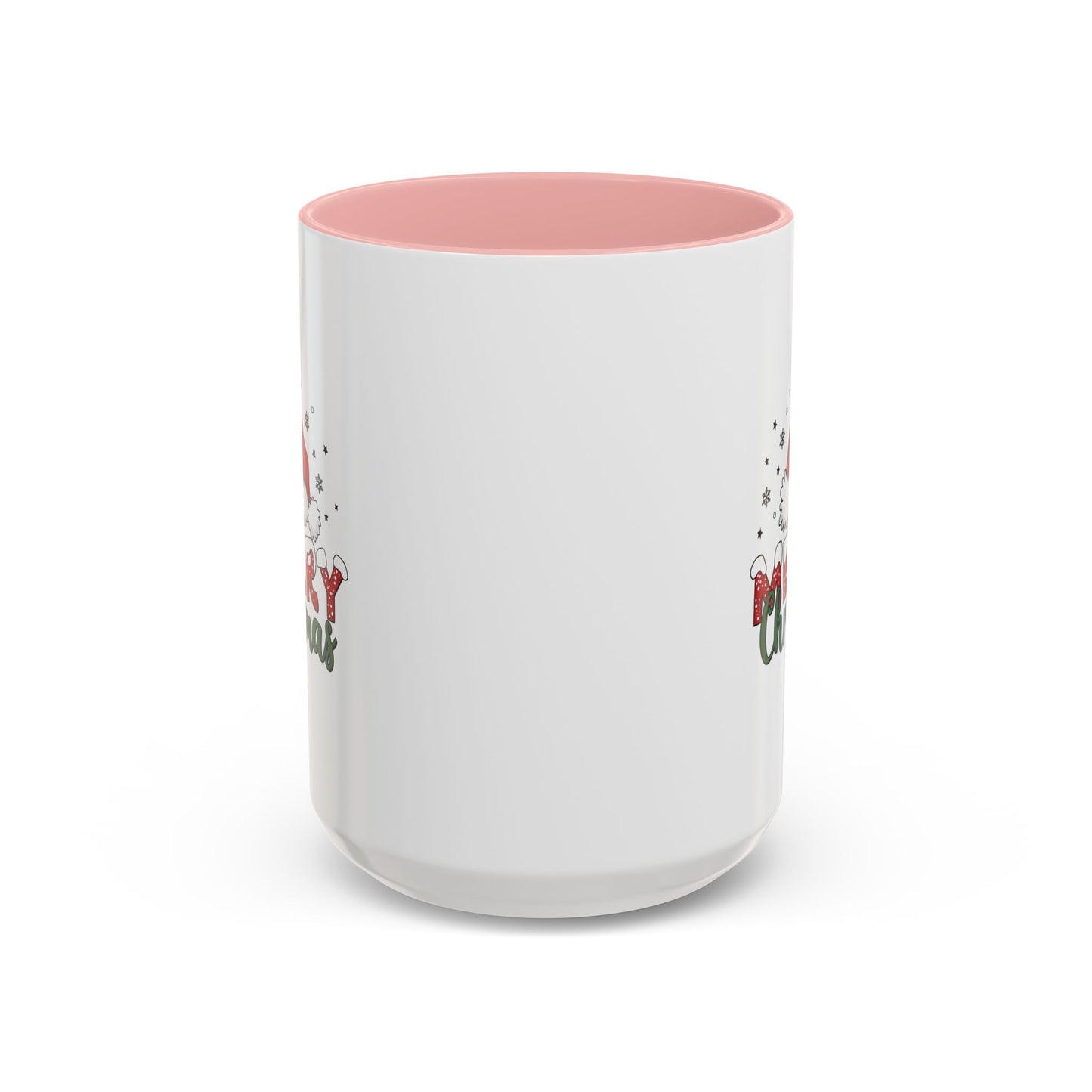 Merry Christmas Santa Hat | Cute Christmas Mug | Christmas Gift | 11oz Accent Mug | 15oz Accent Mug | Gift for Kids | Teen Gitf