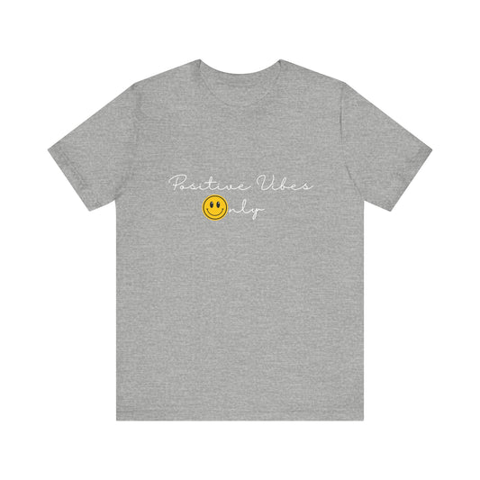 Positive Vibes Only Smiley Face Emoji T-shirt