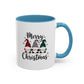 Cute Colorful Merry Christmas Elves In Colorful Hats | Christmas Mug | Christmas Gift | 11oz Accent Mug | 15oz Accent Mug