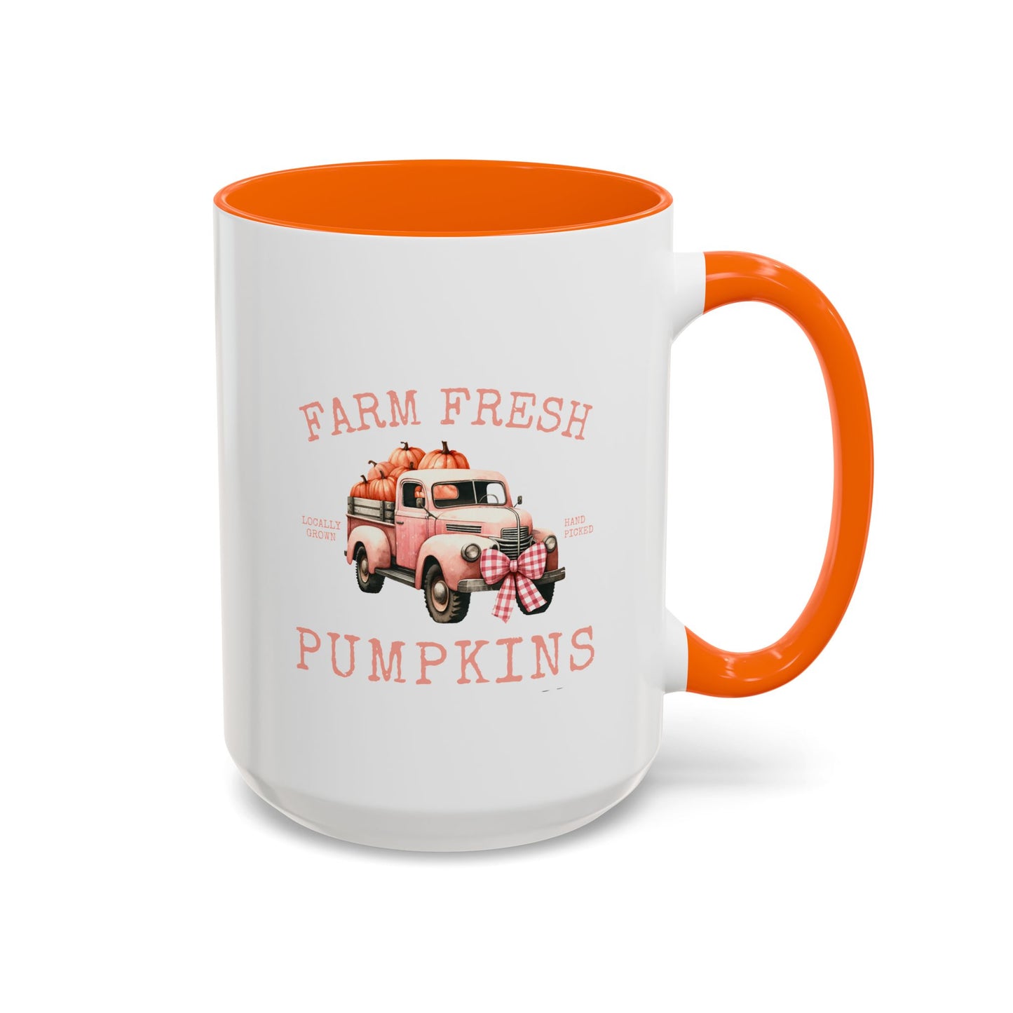 Farm Fresh Pumpkins Fall Mug | Pumpkin Truck | Gift for Her | Gift for Nature Lover | Fall Mug | Fall Season Mug | Gift for Her | Fall Mug | 11oz Accent Mug | 15oz Accent Mug