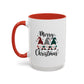 Cute Colorful Merry Christmas Elves In Colorful Hats | Christmas Mug | Christmas Gift | 11oz Accent Mug | 15oz Accent Mug