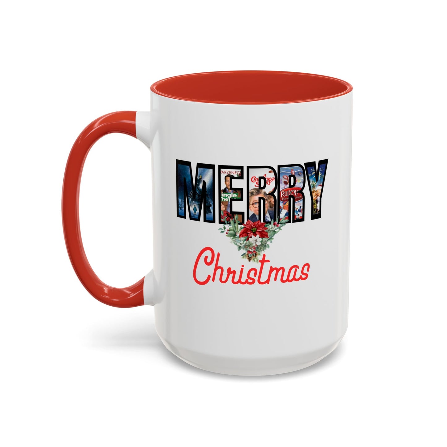 Merry Christmas Nostalgic Movie Poster Mug | 11oz | 15oz | Christmas Gift | Funny Christmas Gift | Accent Mug