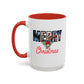 Merry Christmas Nostalgic Movie Poster Mug | 11oz | 15oz | Christmas Gift | Funny Christmas Gift | Accent Mug
