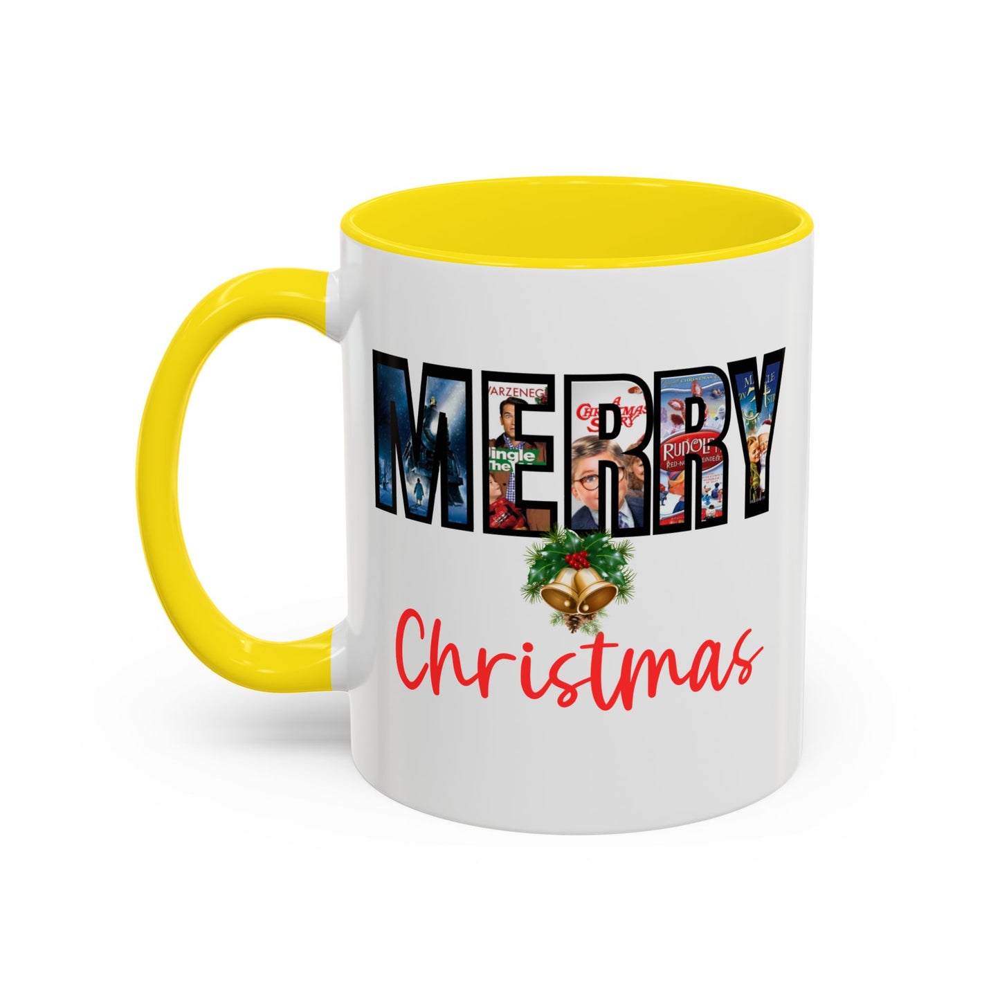 Merry Christmas Nostalgic Movie Poster Mug | 11oz | 15oz | Christmas Gift | Funny Christmas Gift | Accent Mug