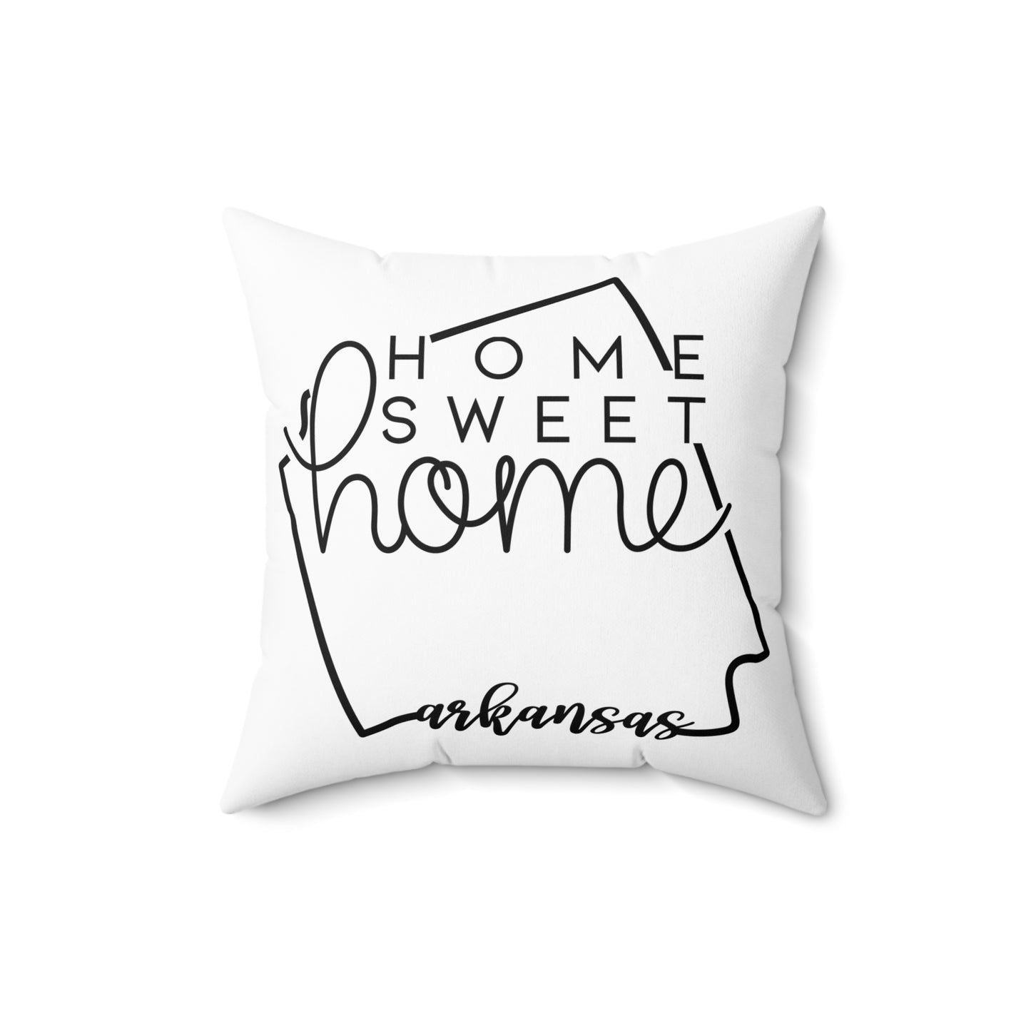 Home Sweet Home Arkansas Decorative Pillow | Gift For Her | Home Decor | State Gift | Customized State Pillow
