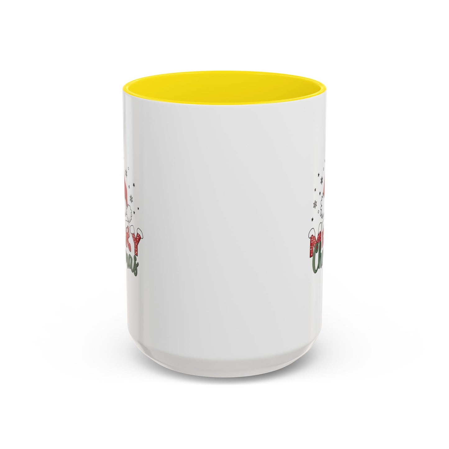 Merry Christmas Santa Hat | Cute Christmas Mug | Christmas Gift | 11oz Accent Mug | 15oz Accent Mug | Gift for Kids | Teen Gitf