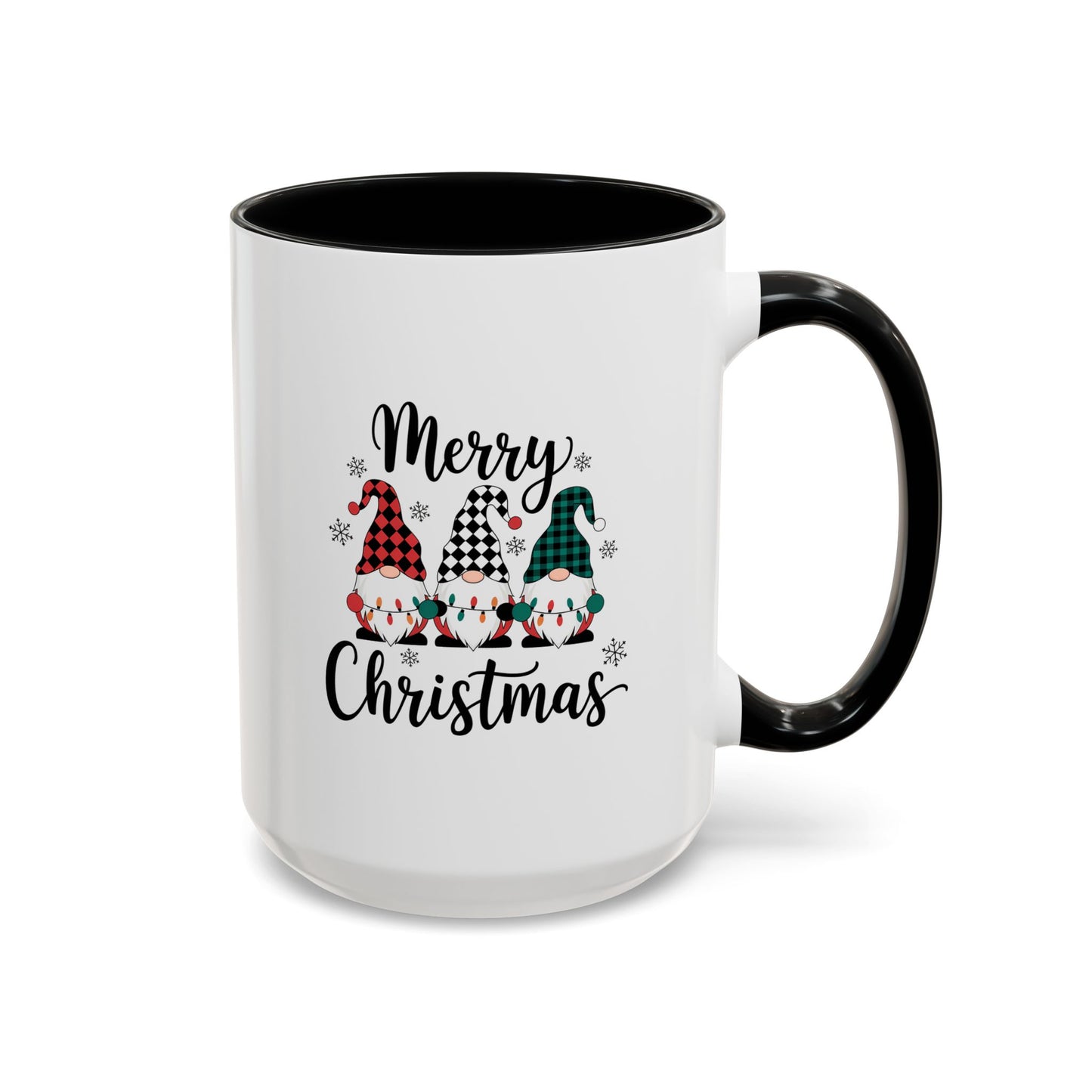 Cute Colorful Merry Christmas Elves In Colorful Hats | Christmas Mug | Christmas Gift | 11oz Accent Mug | 15oz Accent Mug
