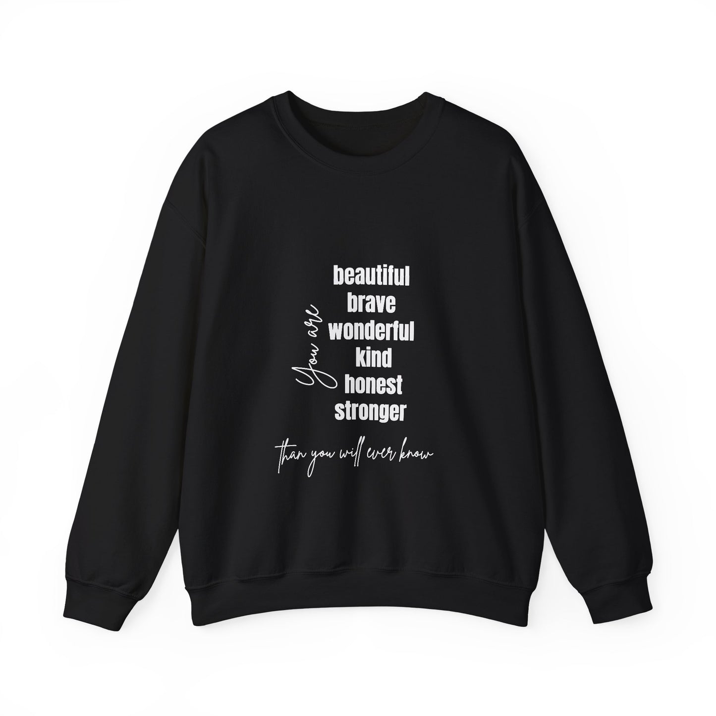 Brave Inspirational Quote Unisex Heavy Blend™ | Motivational Sweatshirt | Inspirational Gift | Gift For Her | Gift For Him