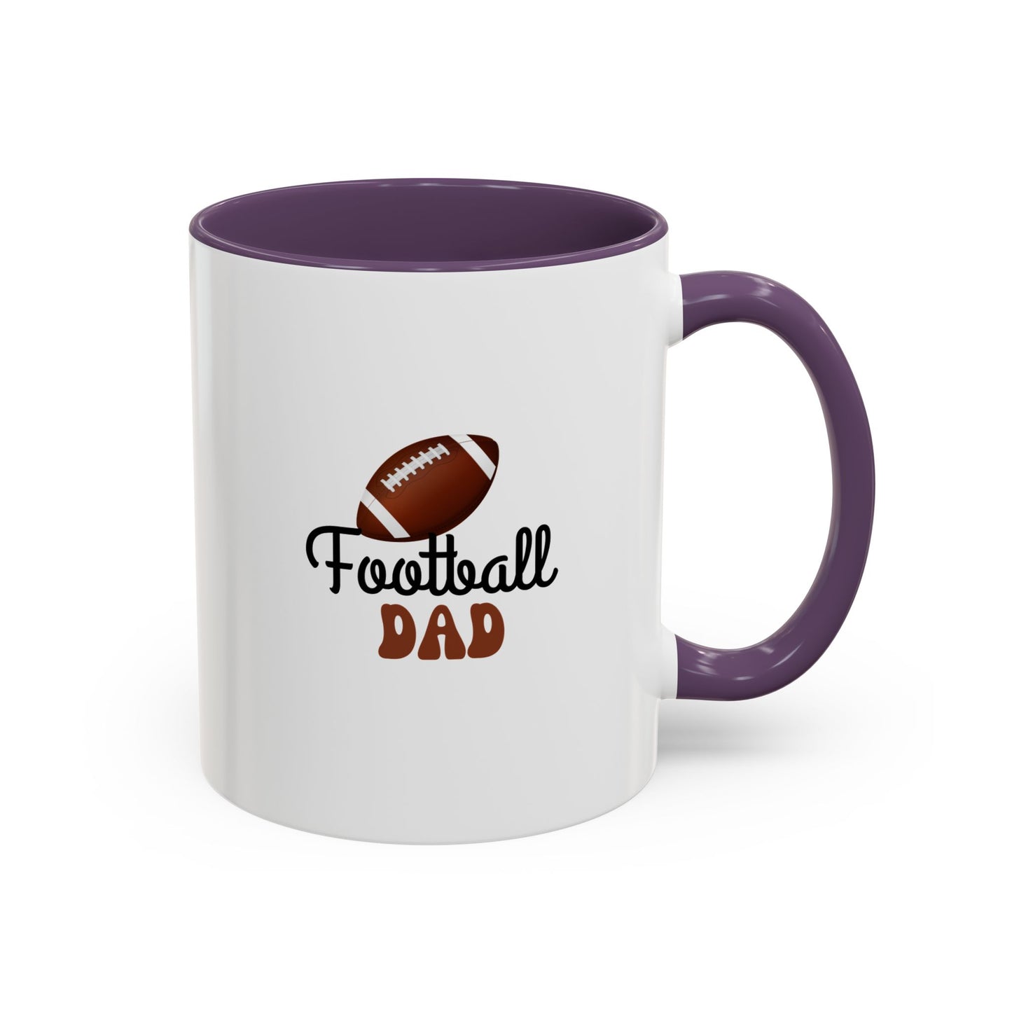 Football Dad Mug | Sports Fan Gift | Proud Father Gift | Funny Gift For Dad | 11oz Accent Mug | 15oz Accent Mug | Fall Gift