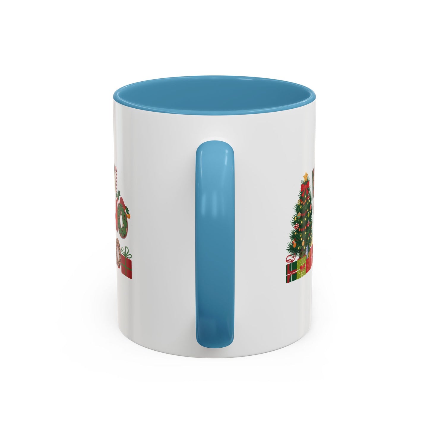 Ho Ho Ho Christmas Mug | Cute Christmas Tree Gift Mug | Christmas Gift | 11oz Accent Mug | 15oz Accent Mug