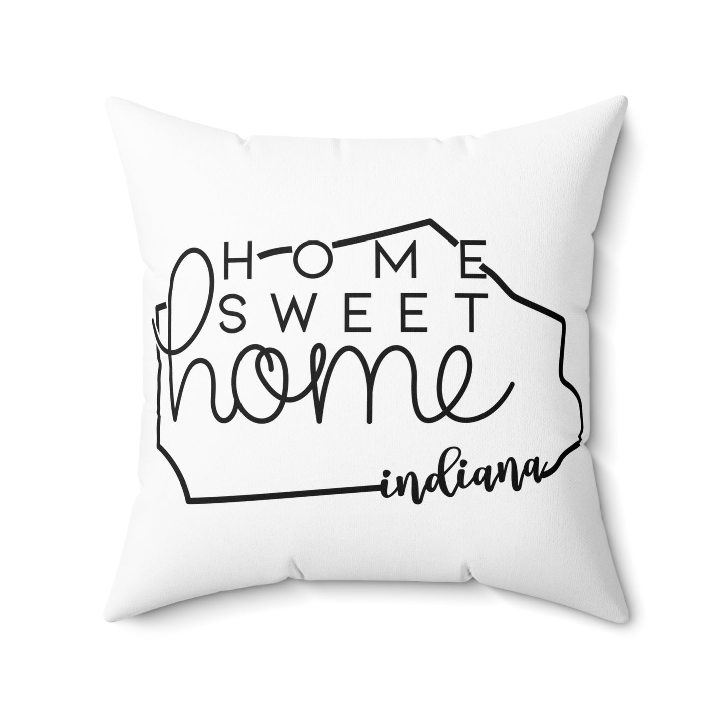 Home Sweet Home Indiana Decorative Pillow | Gift For Her | Home Decor | State Gift | Customized State Pillow