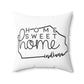 Home Sweet Home Indiana Decorative Pillow | Gift For Her | Home Decor | State Gift | Customized State Pillow