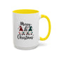 Cute Colorful Merry Christmas Elves In Colorful Hats | Christmas Mug | Christmas Gift | 11oz Accent Mug | 15oz Accent Mug