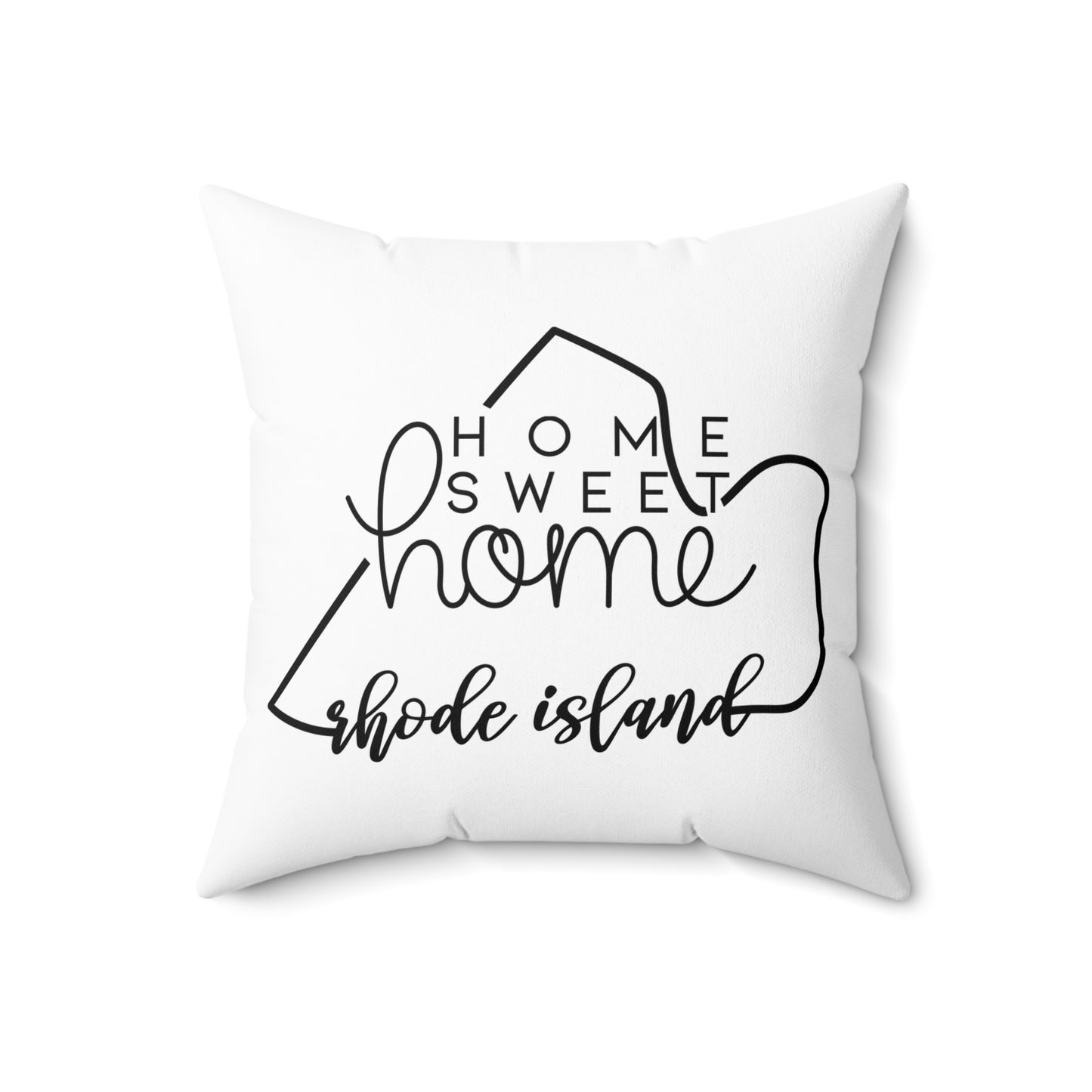 Home Sweet Home Rhode Island Decorative Pillow | Gift For Her | Home Decor | State Gift | Customized State Pillow